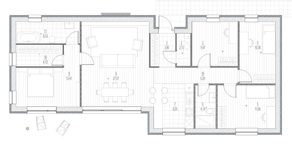 Vienstāva māja 108m²