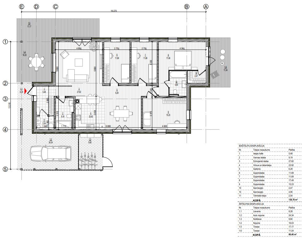 Vienstāva māja 138m²