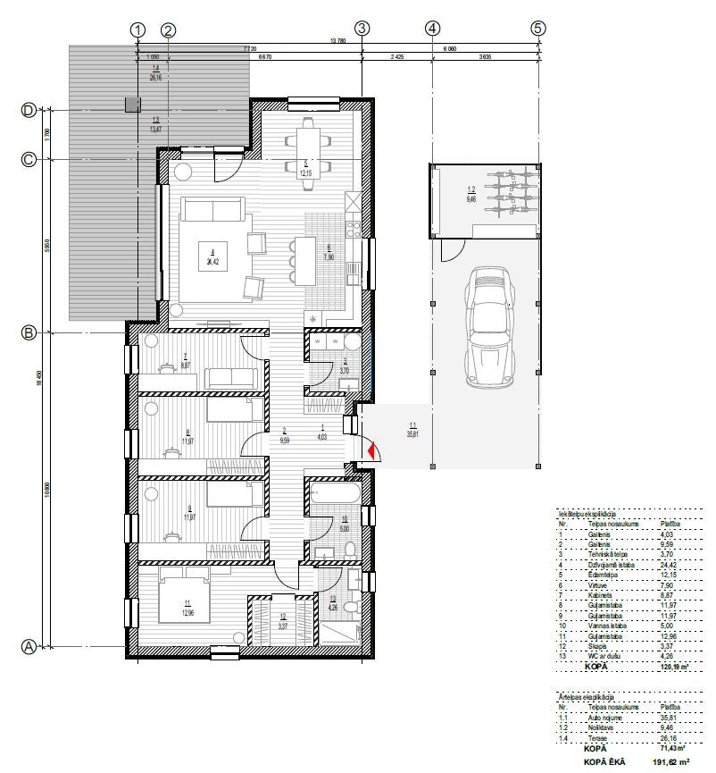 Vienstāva māja 120m²